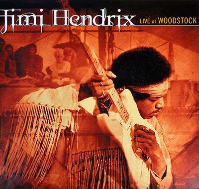 JIMI HENDRIX - Live at Woodstock (2010, Europe)  album front cover vinyl record
